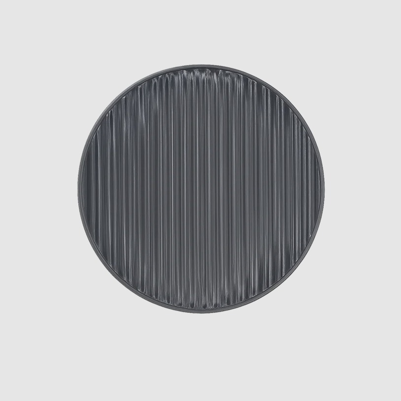 Szklany kinkiet do sypialni Blink Ray grafit - okrągły