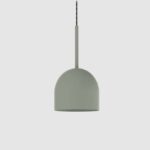 Zielona lampa wisząca Rio 16 - z metalowym półkolistym kloszem