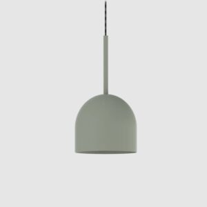 Zielona lampa wisząca Rio 16 - z metalowym półkolistym kloszem