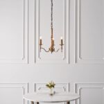 Żyrandol świecznikowy Stanford 3 - antyczny mosiądz - 3 żarówki