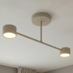 Beżowa lampa sufitowa do korytarza Halo 2 - Emibig