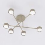 Beżowa lampa sufitowa do salonu Halo 6 - nowoczesna
