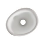 Biały plafon sufitowy do salonu Stone 50 - inspirowany naturą