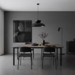 Czarna lampa wisząca nad stół Mega - loftowa - metalowy klosz