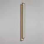 Czarny plafon do nowoczesnego salonu Symmetry 200 LED - dwa prostokąty - loft