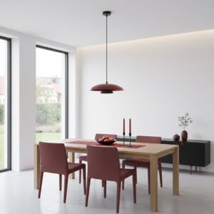 Dwukolorowa lampa wisząca Babel - warstwowy klosz - Emibig