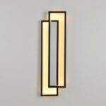 Geometryczny kinkiet plafon Symmetry 100 LED - w stylu loft - ciepła barwa światła