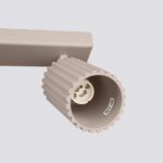 Lampa sufitowa Karbon 6L taupe - 6 regulowanych kloszy - do jasnych wnętrz