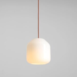 Lampa wisząca Flask Terra 18 ceglana - opalowe szkło