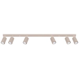 Nowoczesna lampa sufitowa Karbon 6L taupe - 6 reflektorów