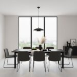 Nowoczesna lampa wisząca Babel czarna - warstwowy klosz