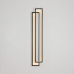 Nowoczesny kinkiet plafon Symmetry 160 LED czarny - loft