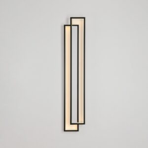 Nowoczesny kinkiet / plafon Symmetry 160 LED czarny - loft