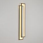 Nowoczesny plafon Symmetry 160 LED czarny - loft - dwa prostokąty