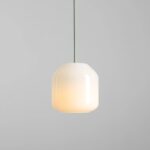 Szałwiowa lampa wisząca Flask Sage 18 - butelkowy klosz