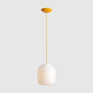 Szklana lampa wisząca Flask Mimosa 27 - żółte zawieszenie