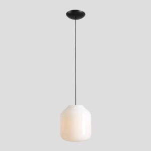 Szklana lampa wisząca Flask Orchid 27 - mleczny klosz