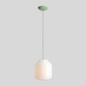 Szklana lampa wisząca Flask Sage 27 - zielone zawieszenie