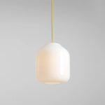 Szklana lampa wisząca do kuchni Flask Mimosa 27 - żółte zawieszenie - Aldex