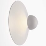 Designerski kinkiet Alba Ardant Luce kremowy - nowoczesna forma - światło odbite