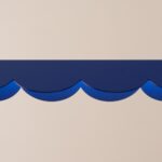 Podłużna lampa wisząca do jadalni Biscuit 130 niebieska - 3000K ledowa - ciepłe światło