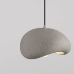 Lampa wisząca szara Terra - styl nowoczesny i wabi sabi