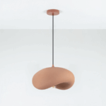 Terra terracotta – lampa z fakturowanym kloszem w stylu naturalnym