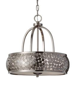 Dekoracyjna lampa wisząca - Wonder - srebrna