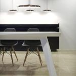 cienka lampa wisząca do zawieszenia nad stół, styl nowoczesny