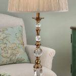 duża lampa stołowa - elegancka podstawa i abażur