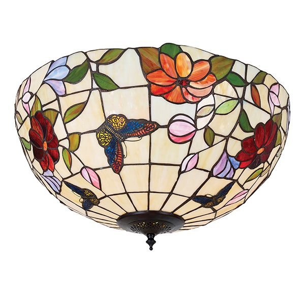 Duża lampa sufitowa Butterfly - Interiors - szklana