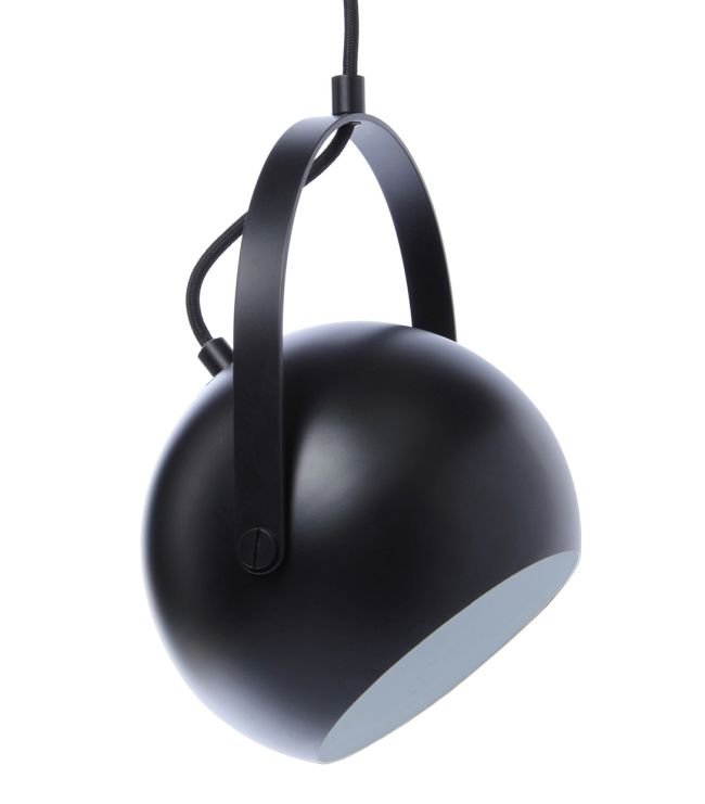 Duża lampa wisząca Ball - Frandsen Lighting - czarna - mat