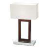 Elegancka lampa stołowa Portal - Endon Lighting - kremowy abażur, brąz