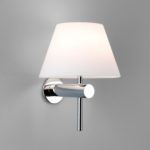 Elegancki kinkiet Roma Astro Lighting – chrom – szklany IP44