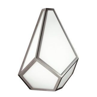 Elegancki szklany kinkiet Diamond nikiel