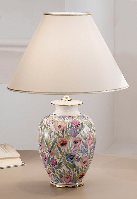 kolarz-giardino - lampa stołowa klasyczna z abażurem