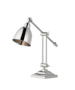 Lampa biurkowa Raskin - Endon Lighting - srebrna