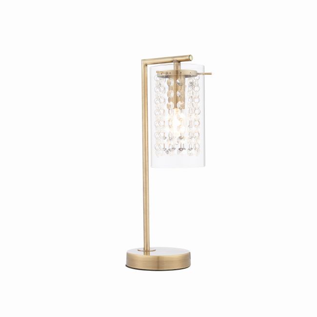 Lampa stołowa Alda - Endon Lighting -  złota, szklana