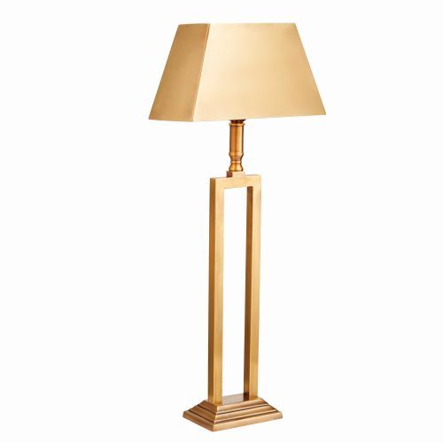 Lampa stołowa Bexton - Interiors - mosiądz, złota