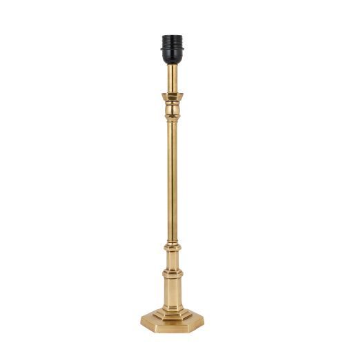 złota lampa stołowa w klasycznym stylu