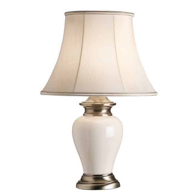 Lampa stołowa Dalston - Endon Lighting - kremowa, złota