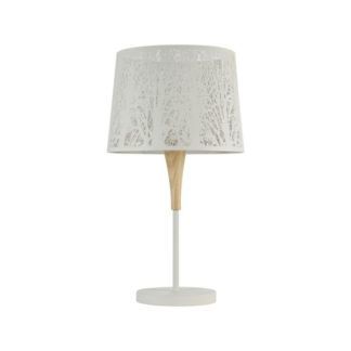 Lampa stołowa drewniana Lantern - Maytoni - biała