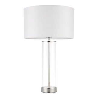 Lampa stołowa Lessina - Endon Lighting - szklana, srebrna