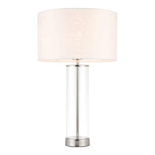 Lampa stołowa Lessina - Endon Lighting - szklana, srebrna - 1