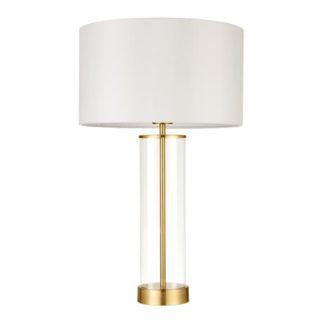 Lampa stołowa Lessina - Endon Lighting - szklana, złota