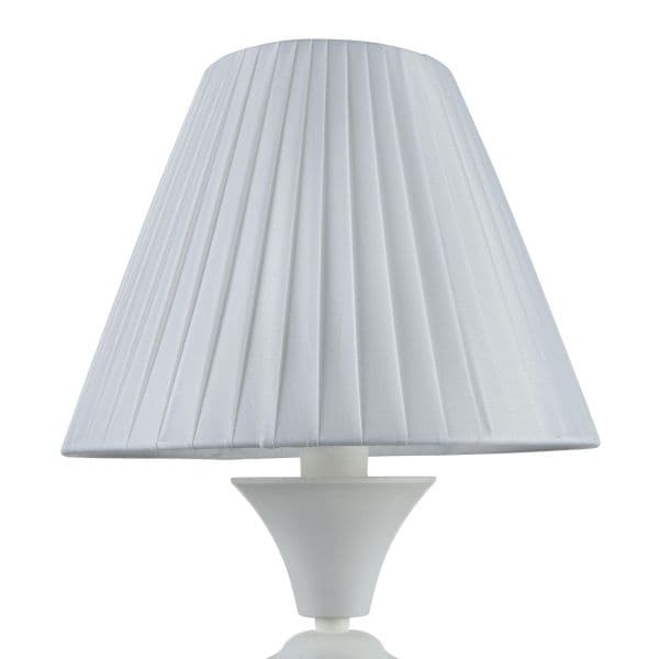 klosz lampy stołowej - abażur biały