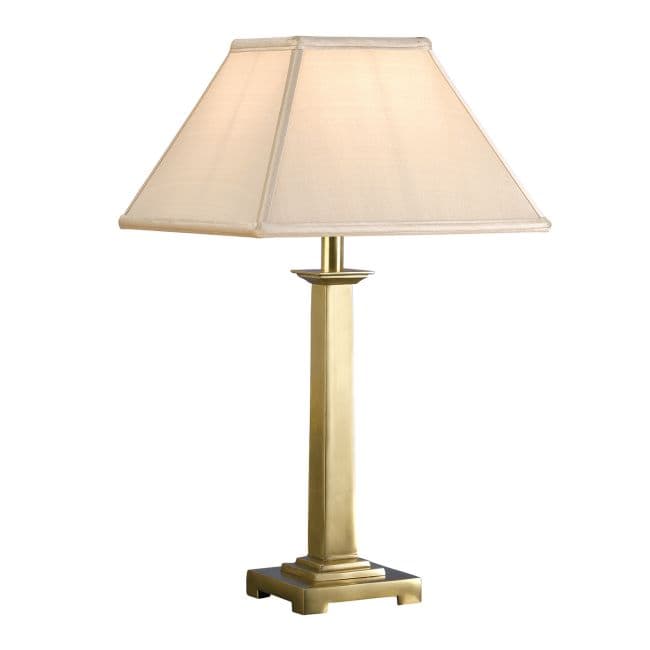 Lampa stołowa Pelham - Interiors - mosiądz, złota