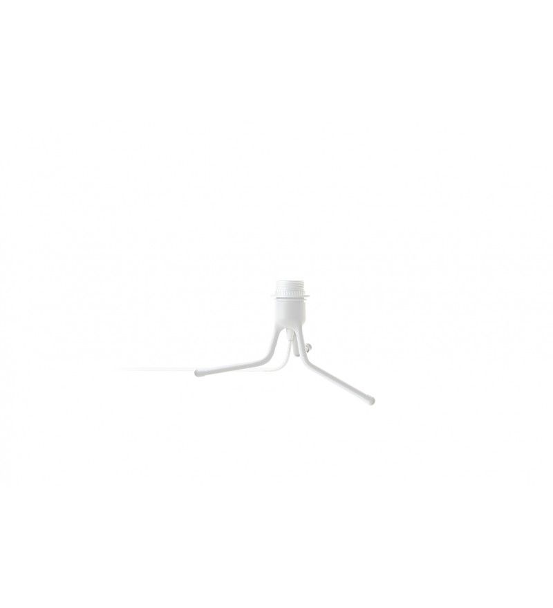 biały tripod stołowy, trzy nóżki z regulacją, styl nowoczesny