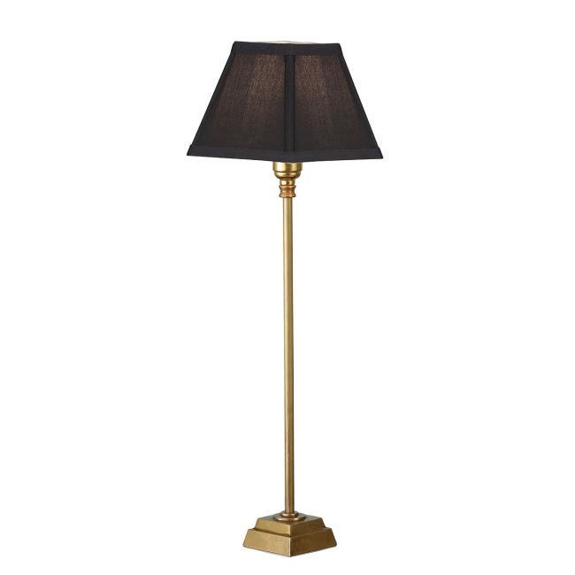 Lampa stołowa Wentworth - Interiors - mosiądz, złota