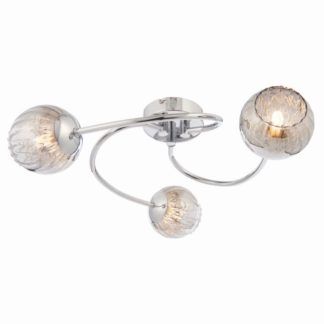 Lampa sufitowa Aerith - Endon Lighting - chrom, dymione szkło